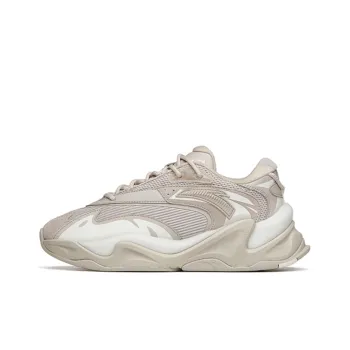 Anta Pulse Anti Slip Wear Resistant Low Top Chunky Sneakers Gray White