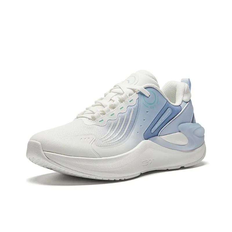 Anta C37+ Cushioned Slip Resistant Rebound Low Top Casual Running Shoes Women's Oxygen Blue-1