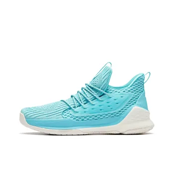 Anta Water Flower 1 KT Cushioning Anti Slip And Wear Resistant Low Top Basketball Shoes Men's Blue White