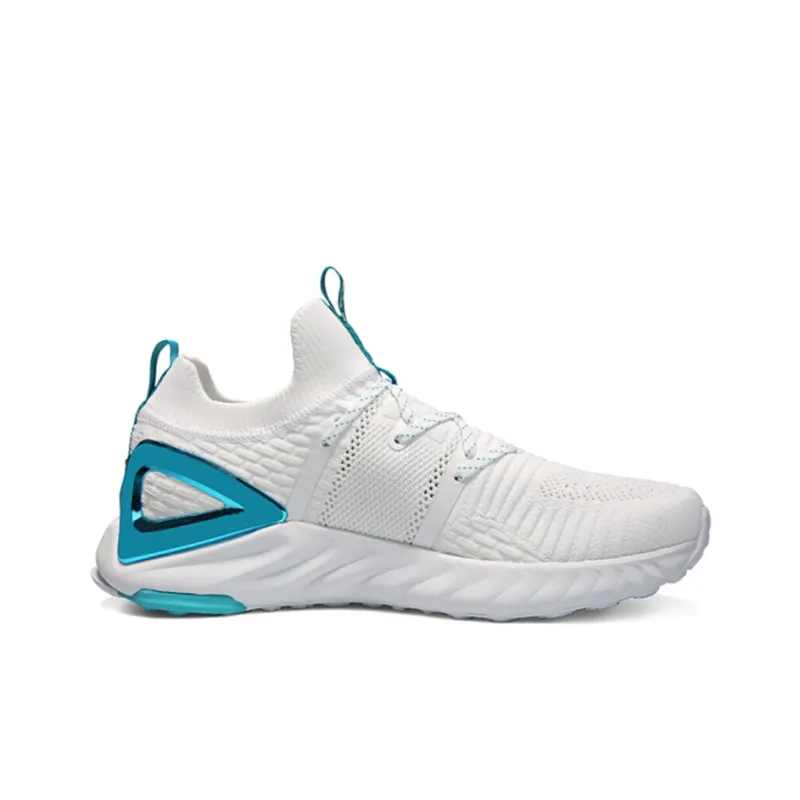 PEAK Tai Ji1.0 Plus Anti Slip Wear Resistant Low Top Sports Casual Shoes Unisex White Blue-1