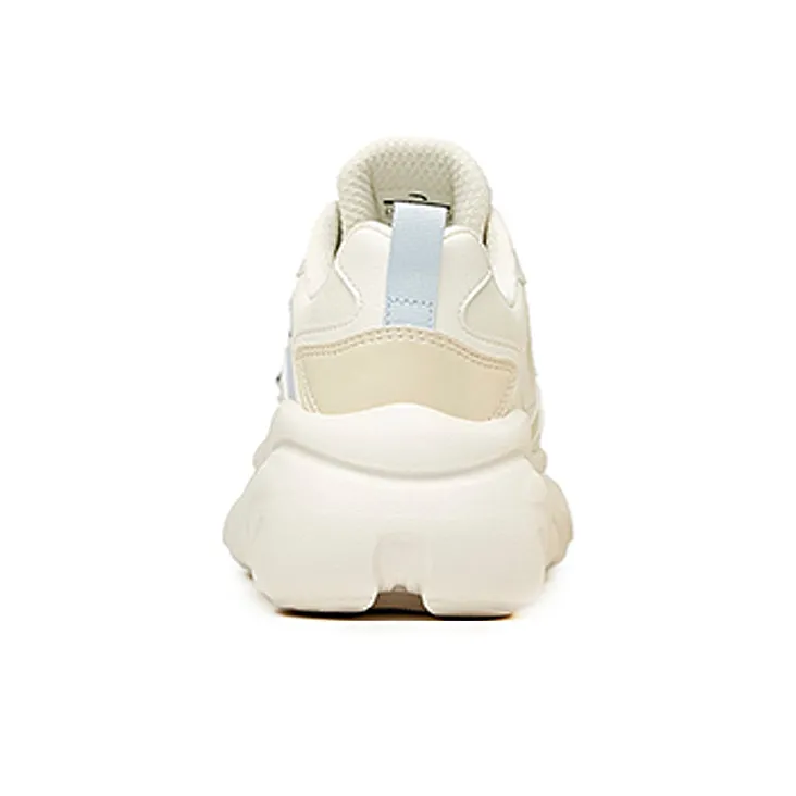 Anta Claw Cushioning Anti Slip And Wear Resistant Low Top Chunky Sneakers Women's White Blue-3