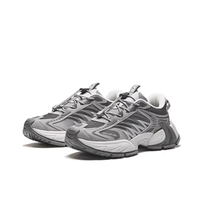 Anta Star Moon 2 Wear-Resistant Height Increasing Low-Top Casual Shoes Men's Gray-1