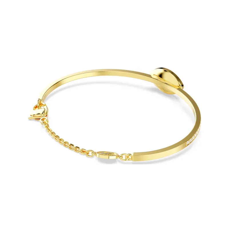 Swarovski Faux Crystal Bangles Women's Gold-2