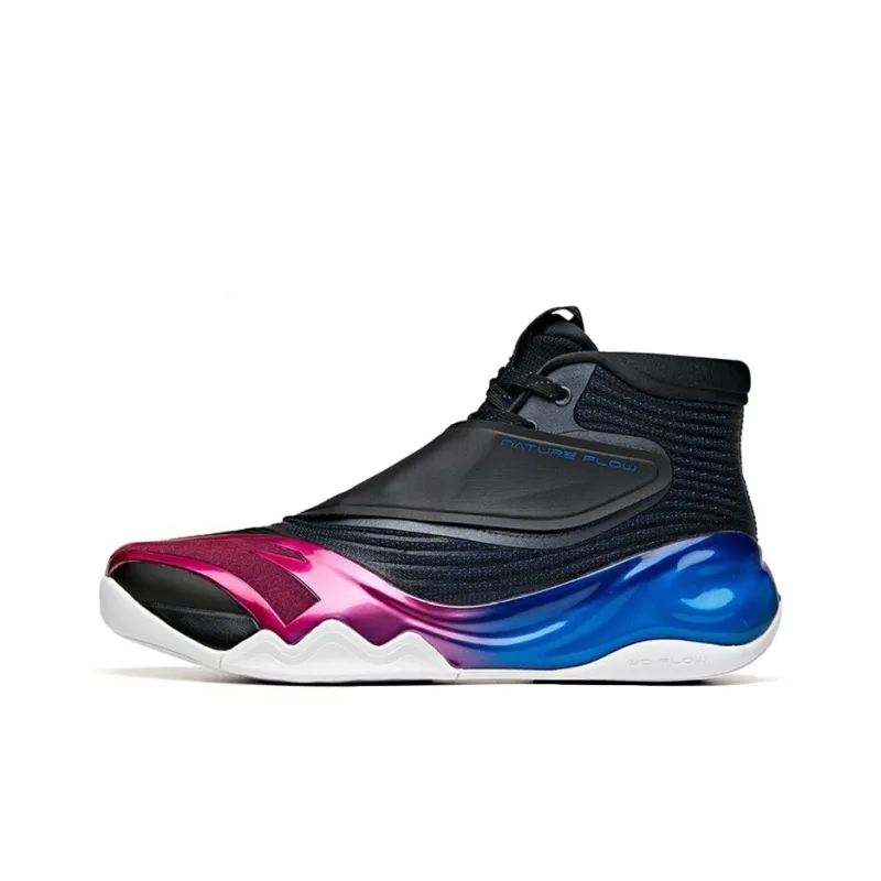 Anta KT6 'Midnight Storm' Cushioning Anti-Slip And Wear-Resistant High-Top Basketball Shoes Black Blue Purple-0