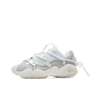 PEAK State Pole 6371 Low Top Casual Shoes Women's Large White Light Gray
