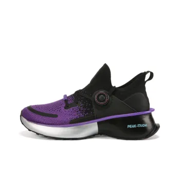 PEAK Tai Ji2.0 Cushioning Collection Cushioning Anti Slip And Wear Resistant Low Top Running Shoes Black Purple