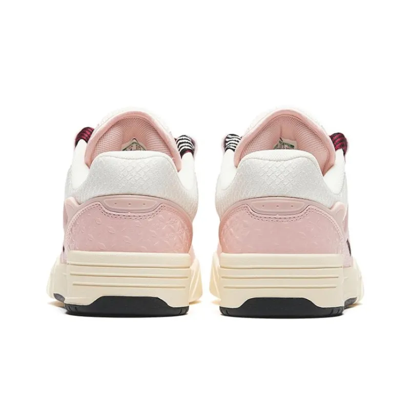 Anta AOJIE Anti Slip And Wear Resistant Lightweight Low Top Skateboard Shoes Men's Pink-3