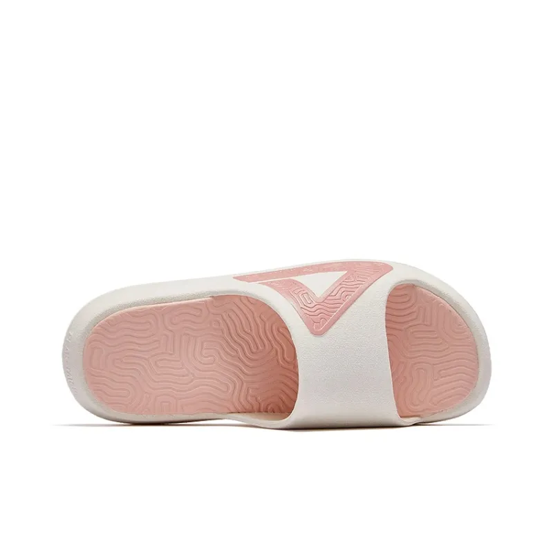 PEAK State Pole Classic Drag Quiet Slip Resistant Abrasion Resistant Slide Slippers Unisex White Pink-5