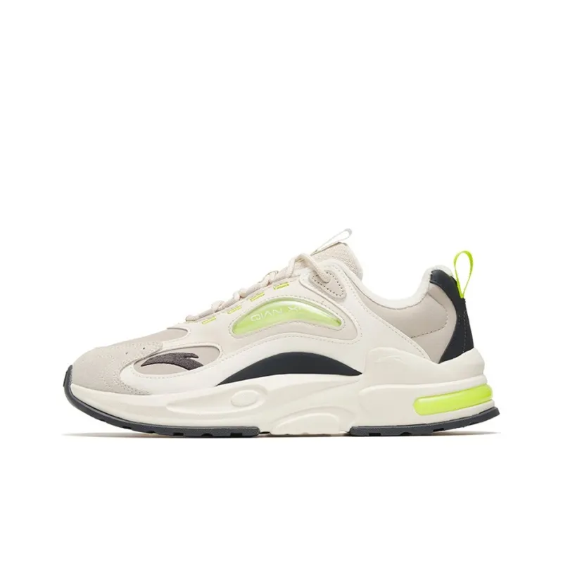 Anta Millennium 5.0 Cushioning Anti-Slip And Wear-Resistant Low-Top Casual Shoes Men's Gray White-0
