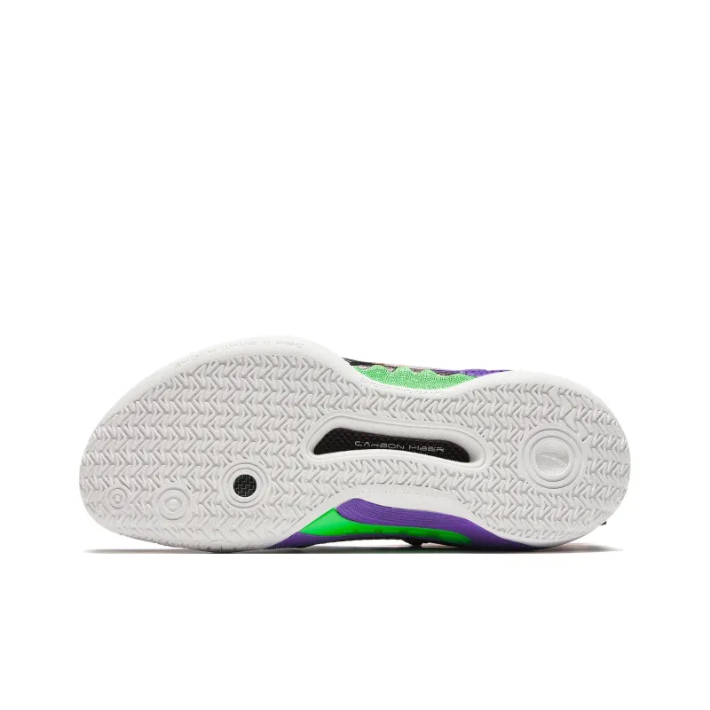 Anta Frenzy 5 Pro Cushioning Wear Resistant Low Top Basketball Shoes Men's Black Multicolor-5