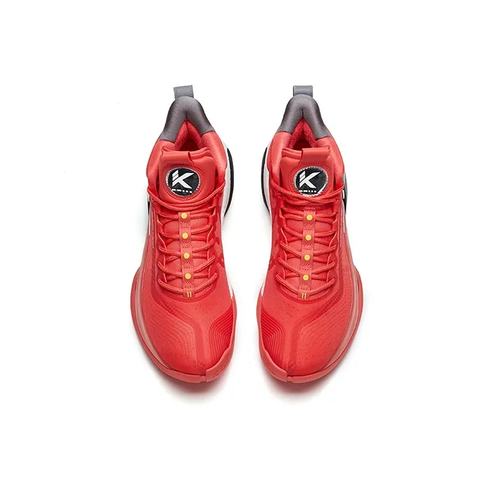 Anta KT7 April Fool's Day Nitrogen Technology Rebound High-Top Performance Basketball Shoes Men's Red Gray-2