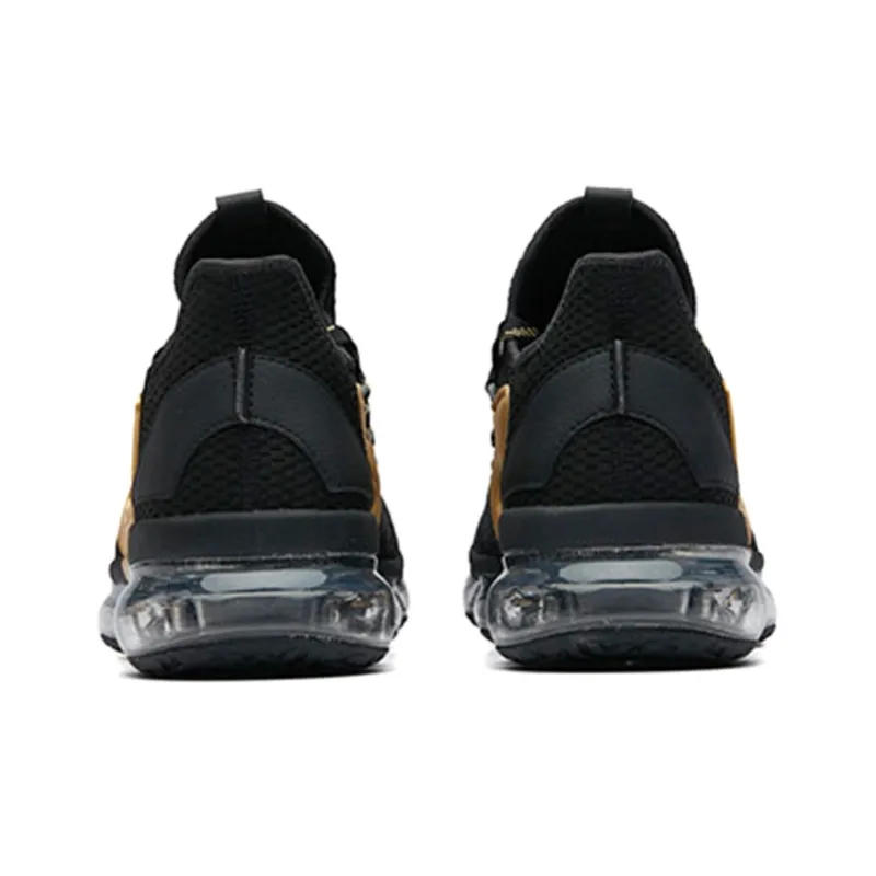 Anta SEEED Anti Slip Wear Resistant Low Top Running Shoes Men's Black Yellow-3