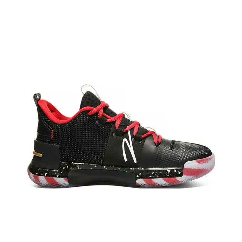PEAK Flash Cushioning Anti Slip And Wear Resistant Low Top Basketball Shoes Men's Mismatched-2