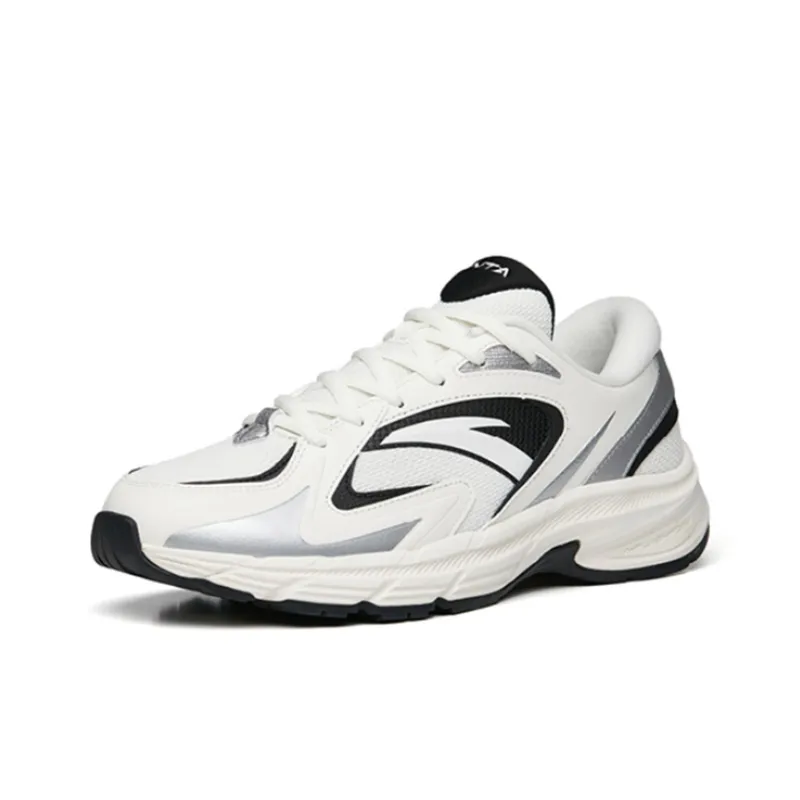 Anta AT952 Cushioning Anti-Slip And Wear-Resistant Low-Top Sports Casual Shoes Ivory White-2