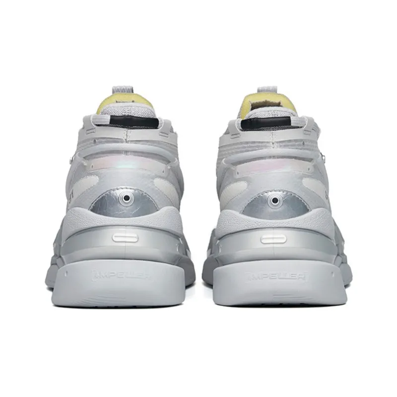 Anta AT91 Low Top Skateboard Shoes Men's Silver-3