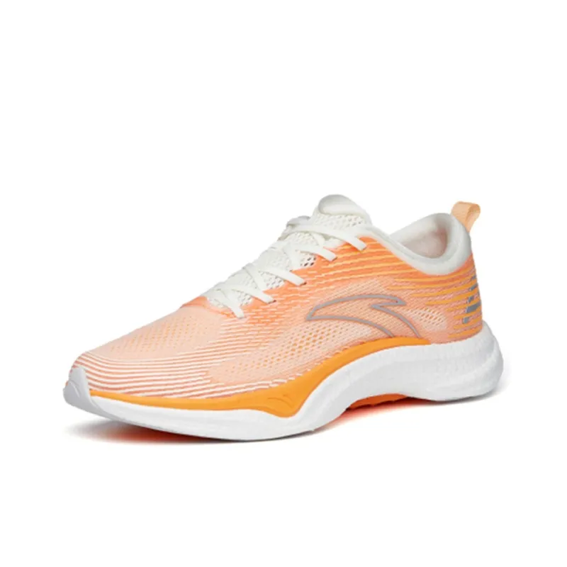 ANTA Four Generations Of Hydrogen Running Running Shoes Men Low Top Ivory White/Yellow Orange-2