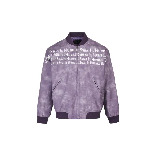 FOASIS Leather Jackets Unisex Purple