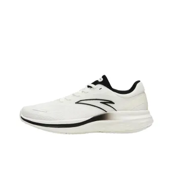 Anta LingFeng Anti Slip Wear Resistant Low Top Running Shoes Women's Black White