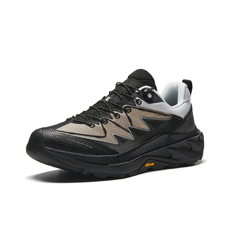 Anta Wild PRO Cushioned Slip-Resistant Abrasion-Resistant Breathable Low-Top Running Shoes Men's Black Gray-1