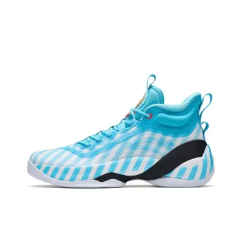 Anta KT7 Slip Resistant High Top Performance Basketball Shoes Men's White Blue