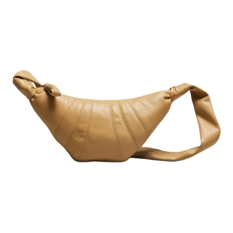 Lemaire Lambskin Croissant Bag, Croissant Bag, Croissant Bag, Handbag, Shoulder Bag Women's Umber-1