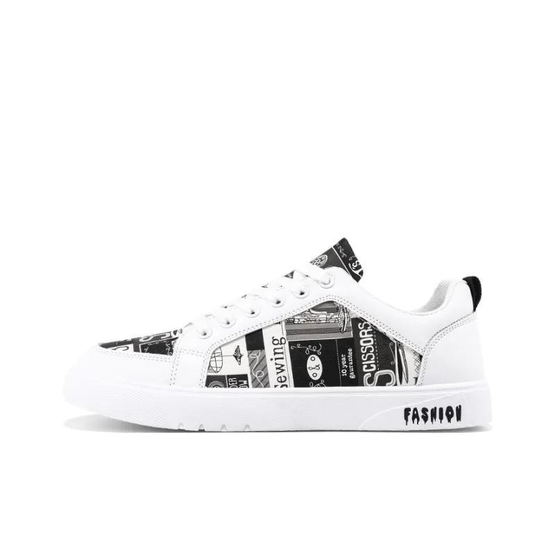 Bull Charm Lightweight And Wear resistant Low Top Skateboard Shoes Men's-0