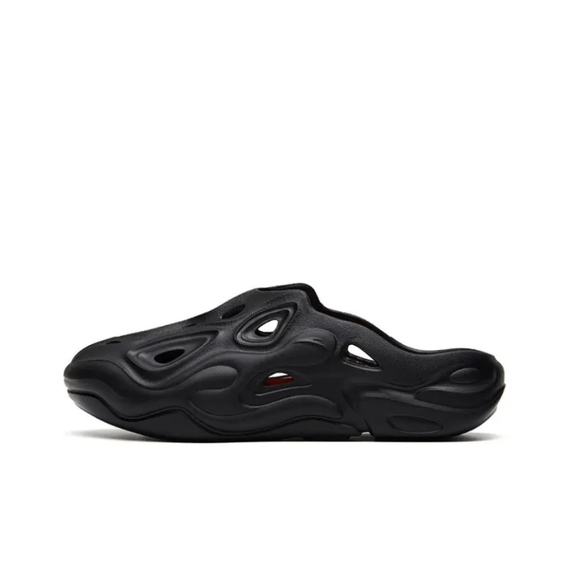 Anta Chaobai 1.0 Slip Resistant Abrasion Resistant Slide Slippers Men's Black-0