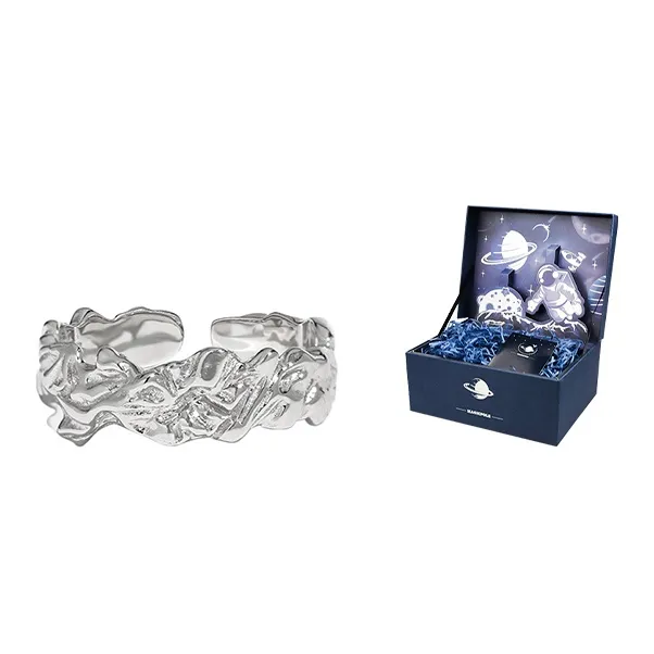 MAGICPOLE 925 Sterling Silver Rings Unisex Silver/Black-7