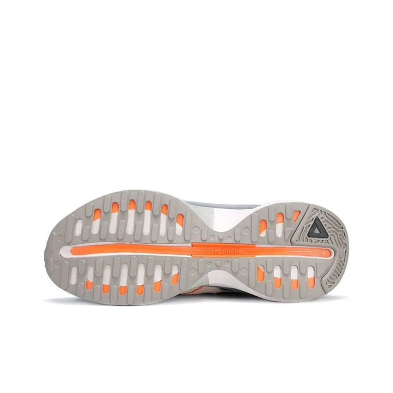 PEAK Light Wheel Cushioning Anti Slip And Wear Resistant Low Top Running Shoes Men's Gray Black Orange-4