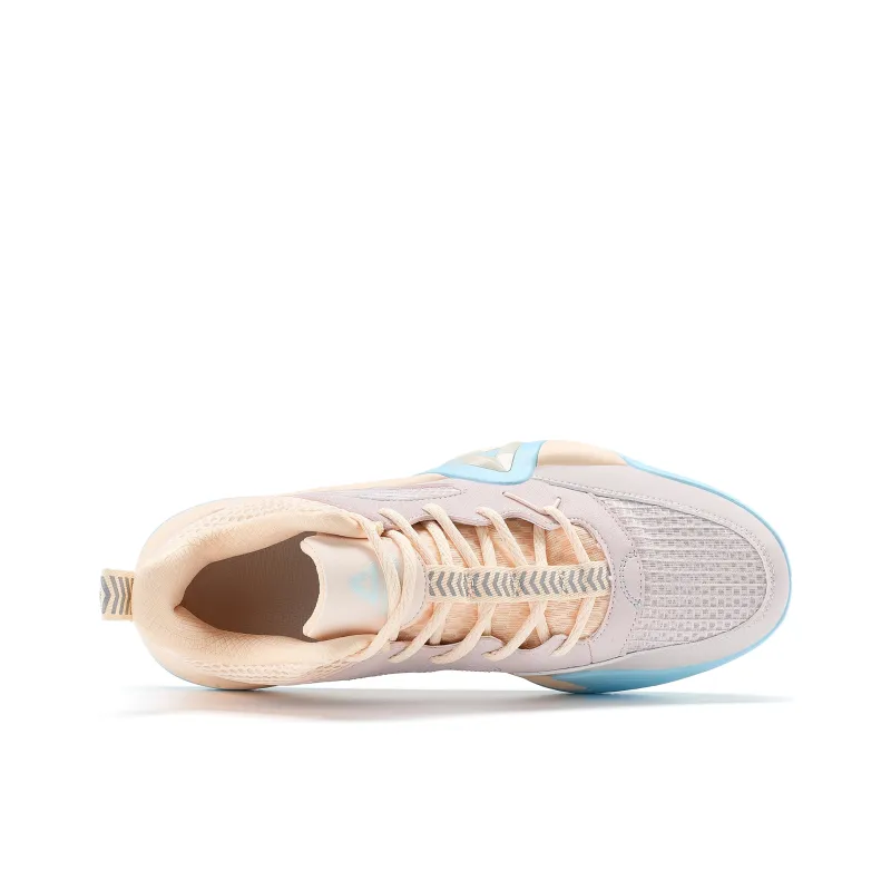 PEAK Sharp Marks Cushioning, Slip Resistant, And Abrasion Resistant Low Top Basketball Shoes Men's Rose Pink Summer-3