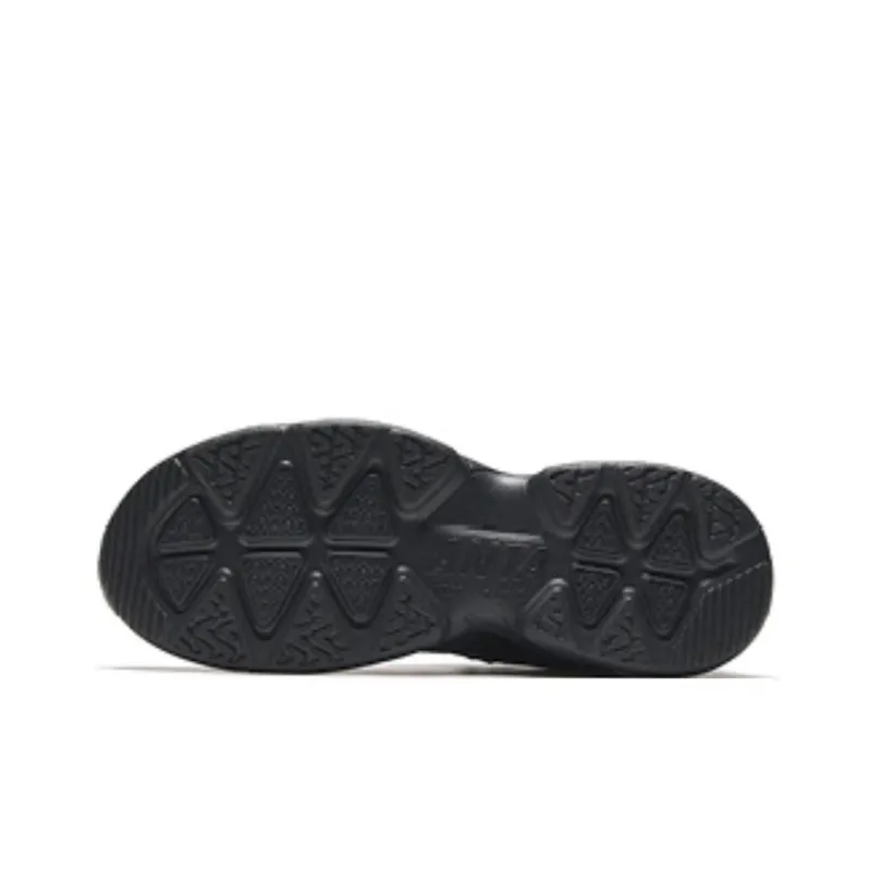 Anta Little Walker Abrasion Resistant Low Top Chunky Sneakers Men's Black-4