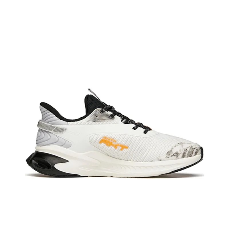 Anta Rocket 2.0 Cushioning Lightweight Rebound Low Top Running Shoes Men's White Silver-1