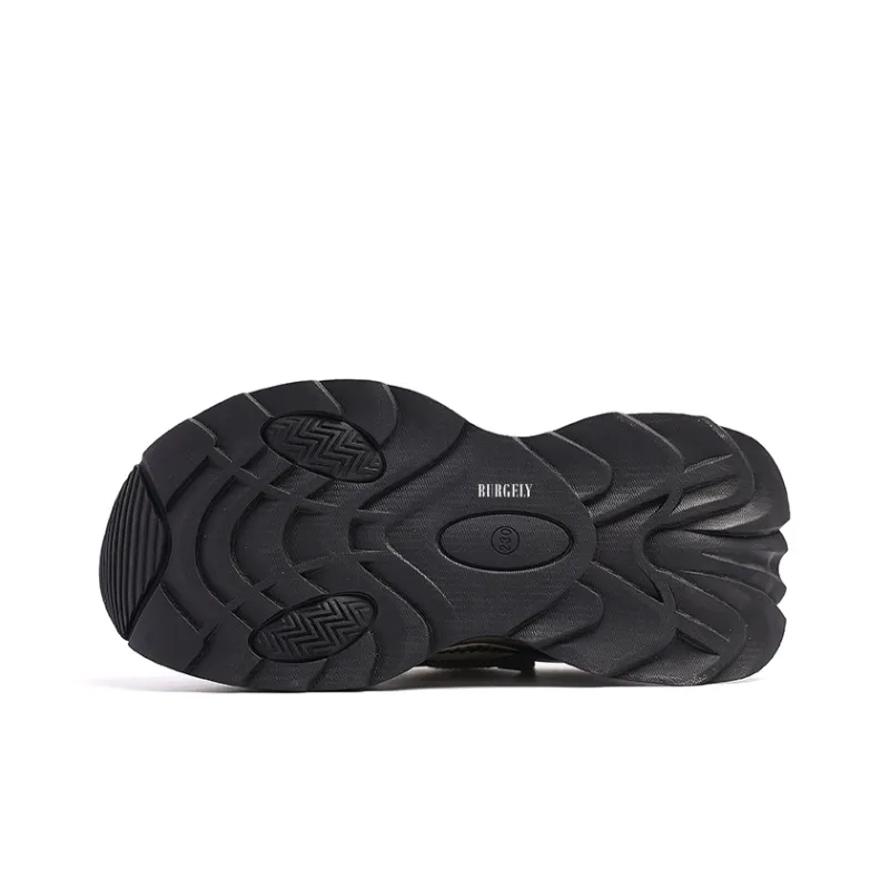 BURGELY Anti Slip Wear Resistant Low Top Chunky Sneakers Women's-5