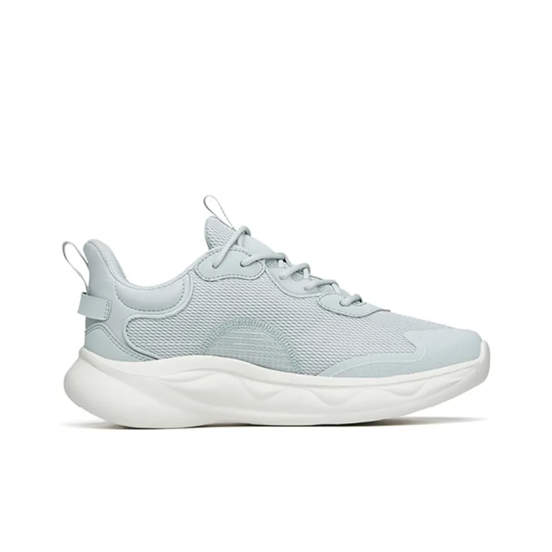 Anta Mianbomb 2 Cushioning Anti Slip And Wear Resistant Low Top Running Shoes Women's White Gray Green-1