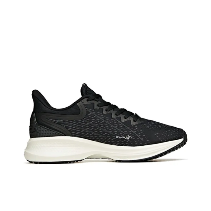 Anta Gazelle 1.0 Running Collection Cushioned Slip Resistant Low Top Running Shoes Women's Black White-1
