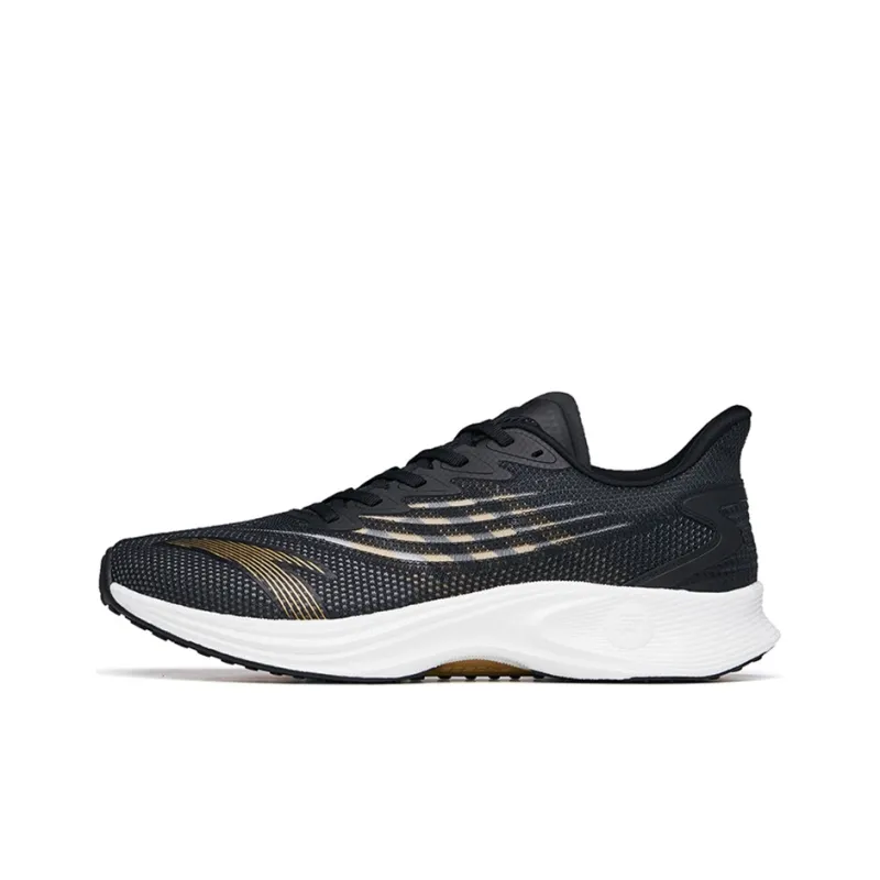 Anta MACH 2.0 Nitrogen Technology Durable Breathable Low Top Running Shoes Men's Black-0