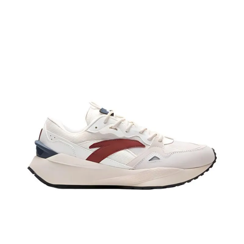 Anta HERITAGE Cushioning Breathable Low Top Casual Shoes Men's Ivory White-1