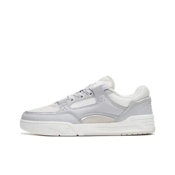 Anta AOJIE Slip Resistant Cushioning Wear Resistant Low Top Skateboard Shoes Women's Gray White