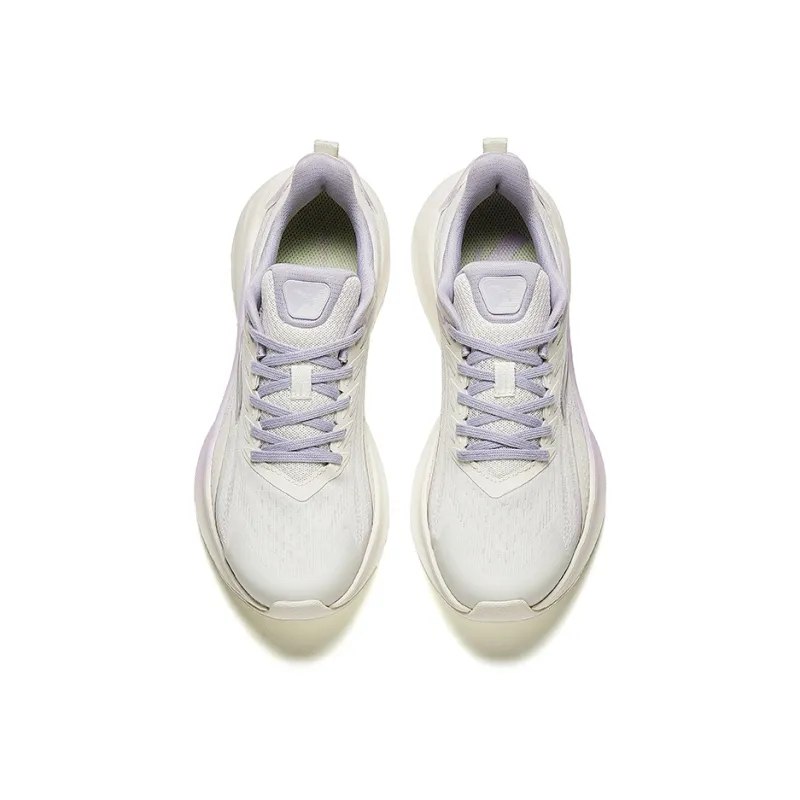 Anta Stinger 5 Cushioning, Wear Resistant Low Top Casual Running Shoes Women's White Purple-2