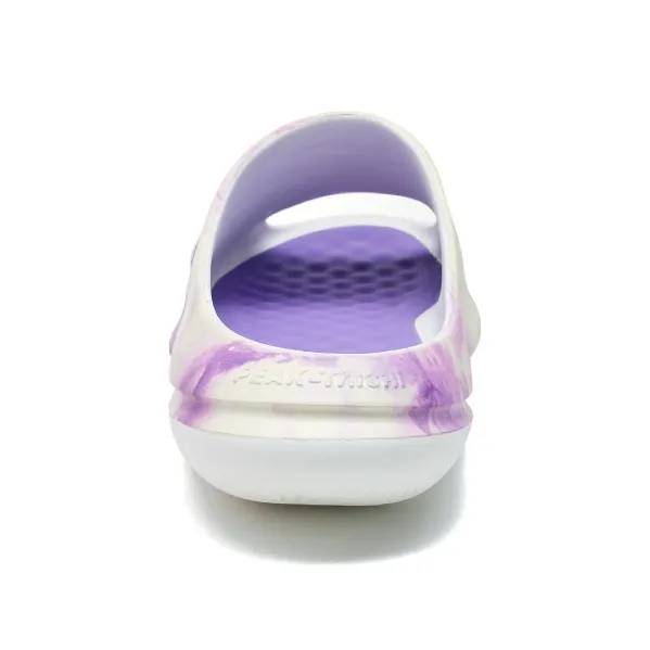 PEAK Very Small Fat Drag Totem Graffiti Slide Slippers Men's Purple-6