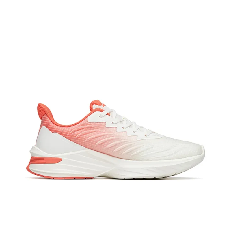 Anta DuCi1 Anti Slip Wear Resistant Low Top Running Shoes Women's White Red-1