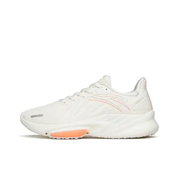 Anta Rocket 3.0 Cushioning Breathable Wear Resistant Slip Resistant Low Top Running Shoes Women's Ivory White