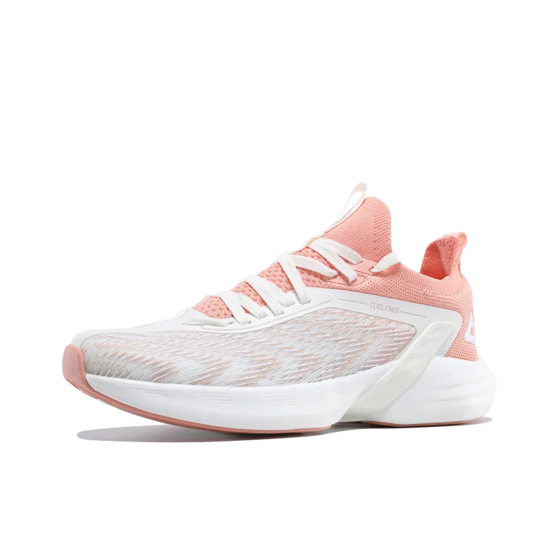 PEAK Light Speed 002 PRO Low Top Running Shoes Women's Pink Ecru-1