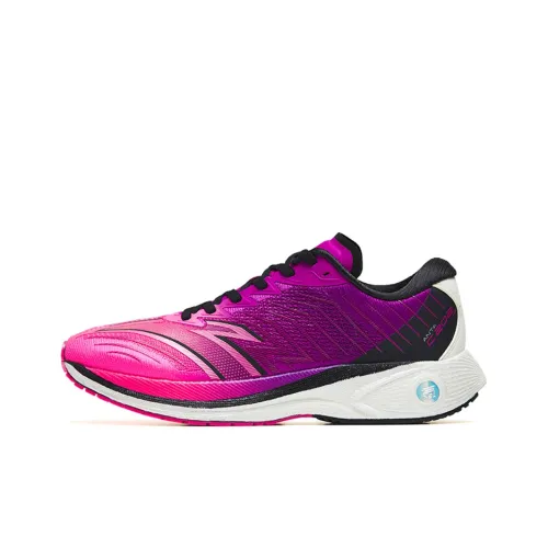 ANTA C202 4.0 Running Shoes Women's Low-Top Fire Dragon Purple/Black/Glint Rose Red