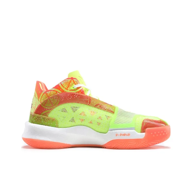 PEAK Surfing The Big Triangle 1.0 Performance Basketball Shoes Men's Fluorescent Red Green-1