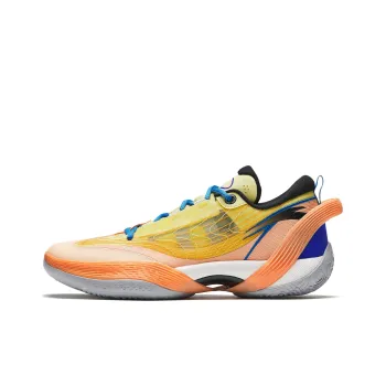 Anta Three point Rain1.0 Cushioned Slip Resistant Low Top Basketball Shoes Men's Yellow Orange