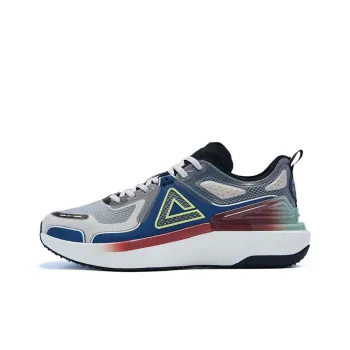 PEAK Taichi 4.0 Pro Cushioned Anti Slip Wear Resistant Breathable Lightweight Low Top Running Shoes Men's Gray