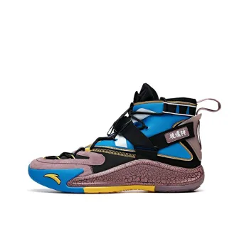 Dragon Ball x Anta KT5 Cushioning Anti Slip And Wear Resistant High Top Basketball Shoes Men's Blue Purple