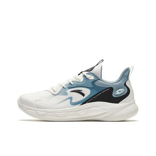 ANTA Sheepskin Running Shoes Men Low-Top White/Blue/Black