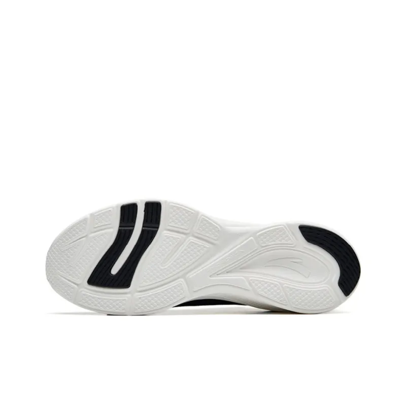 Anta Hydrogen Run III Cushioned Anti Slip Wear Resistant Breathable Lightweight Low Top Running Shoes Men's Black-4